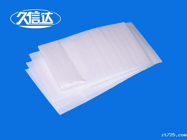 最新钢化玻璃包装袋_CPE磨砂复珍珠棉一体袋(图1)